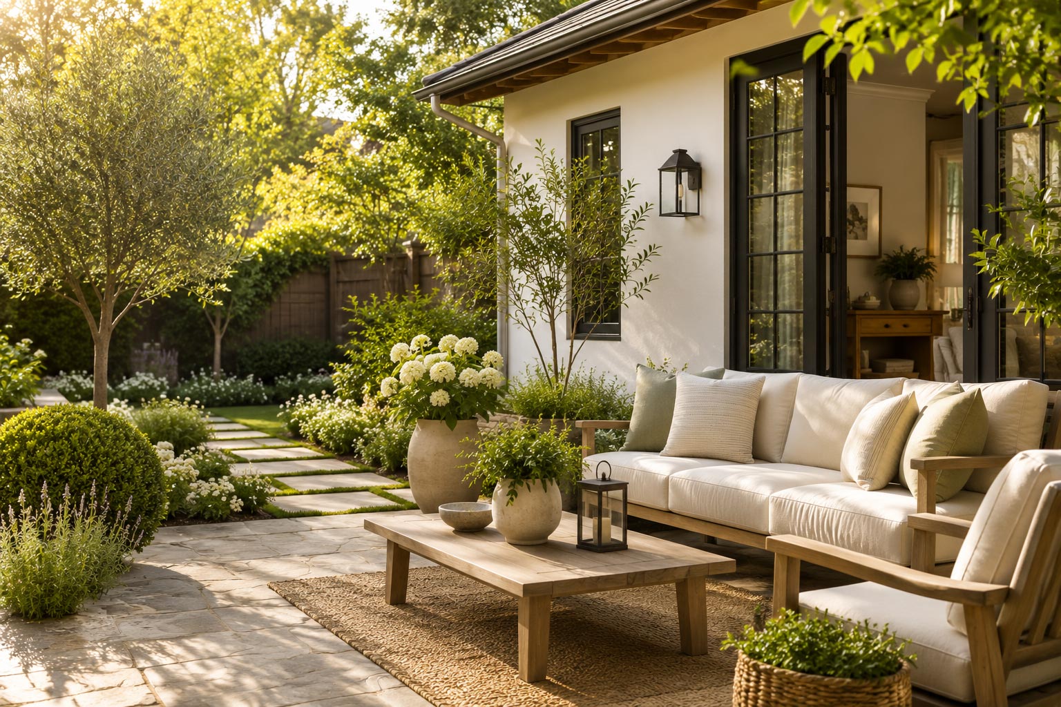 Budget-friendly garden landscaping project